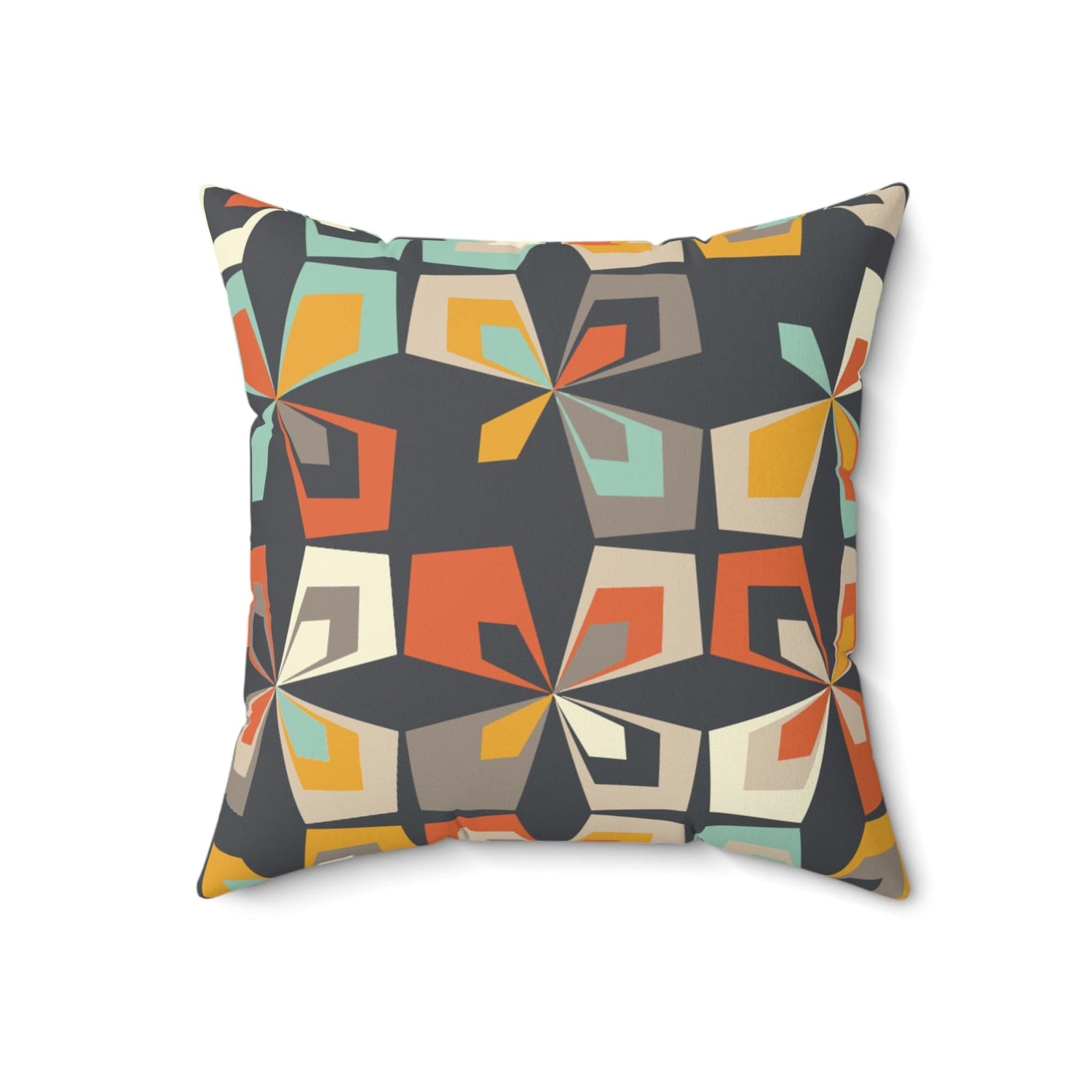 Kate McEnroe New York Mid Century Modern Geometric Throw Pillow with Insert, Retro Vintage 60s Abstract Floral Living Room, Bedroom DecorThrow Pillows33432573668720474081