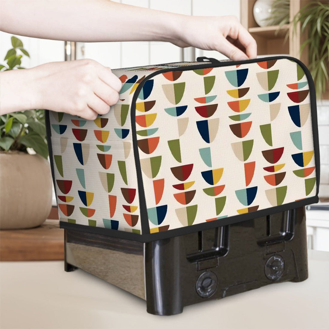Kate McEnroe New York Mid Century Modern Geometric Toaster Cover, Retro MCM KitchenToaster CoversnfRSpjDZEgL