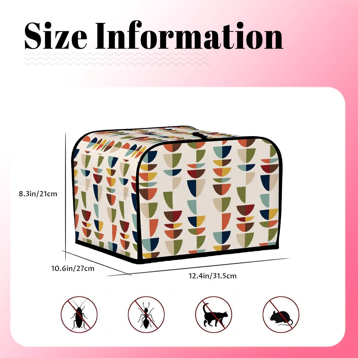 Kate McEnroe New York Mid Century Modern Geometric Toaster Cover, Retro MCM KitchenToaster CoversnfRSpjDZEgL