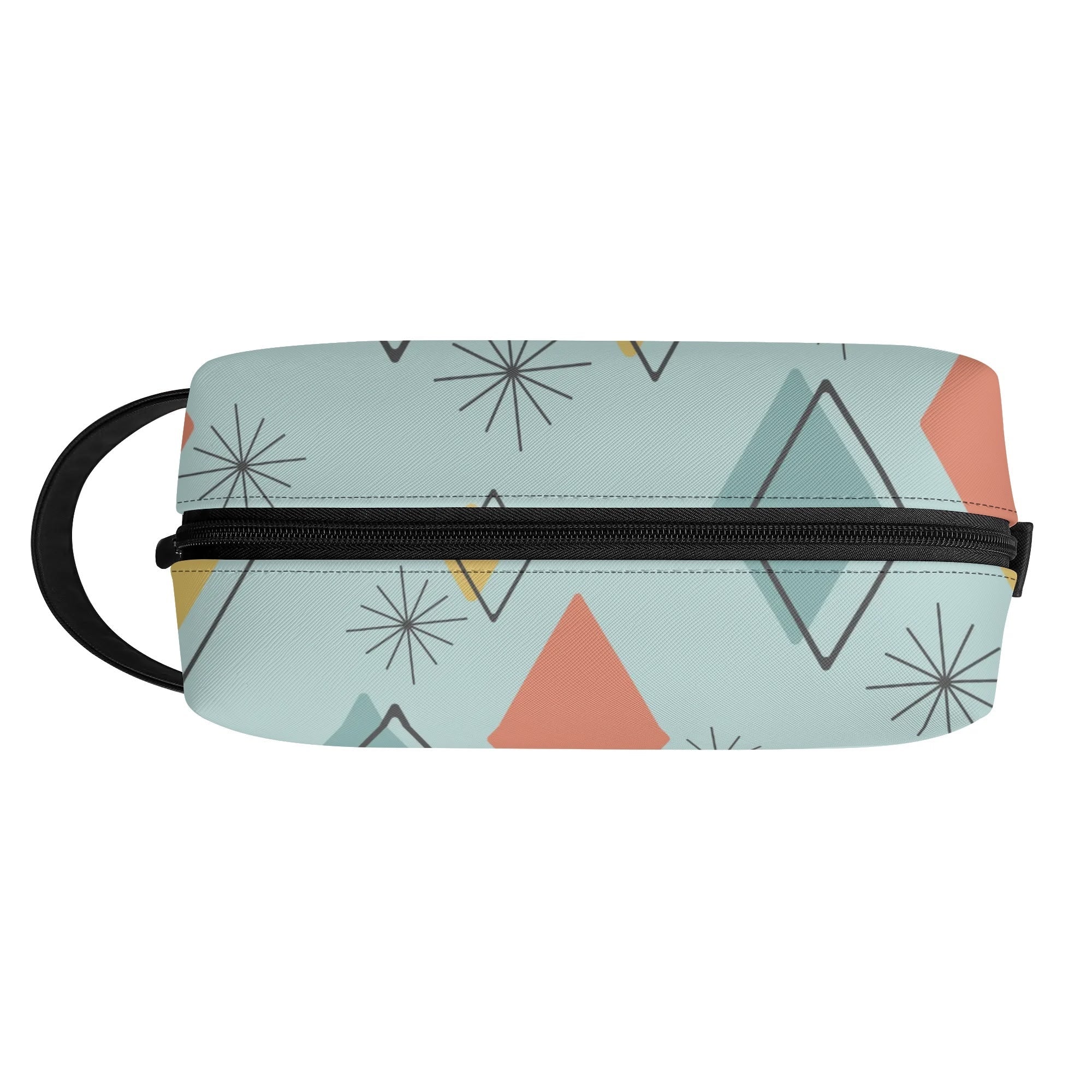 Kate McEnroe New York Mid Century Modern Geometric Toiletry Bag, Retro Travel OrganizerCosmetic &amp; Toiletry BagsYP7KD0ZW - 2