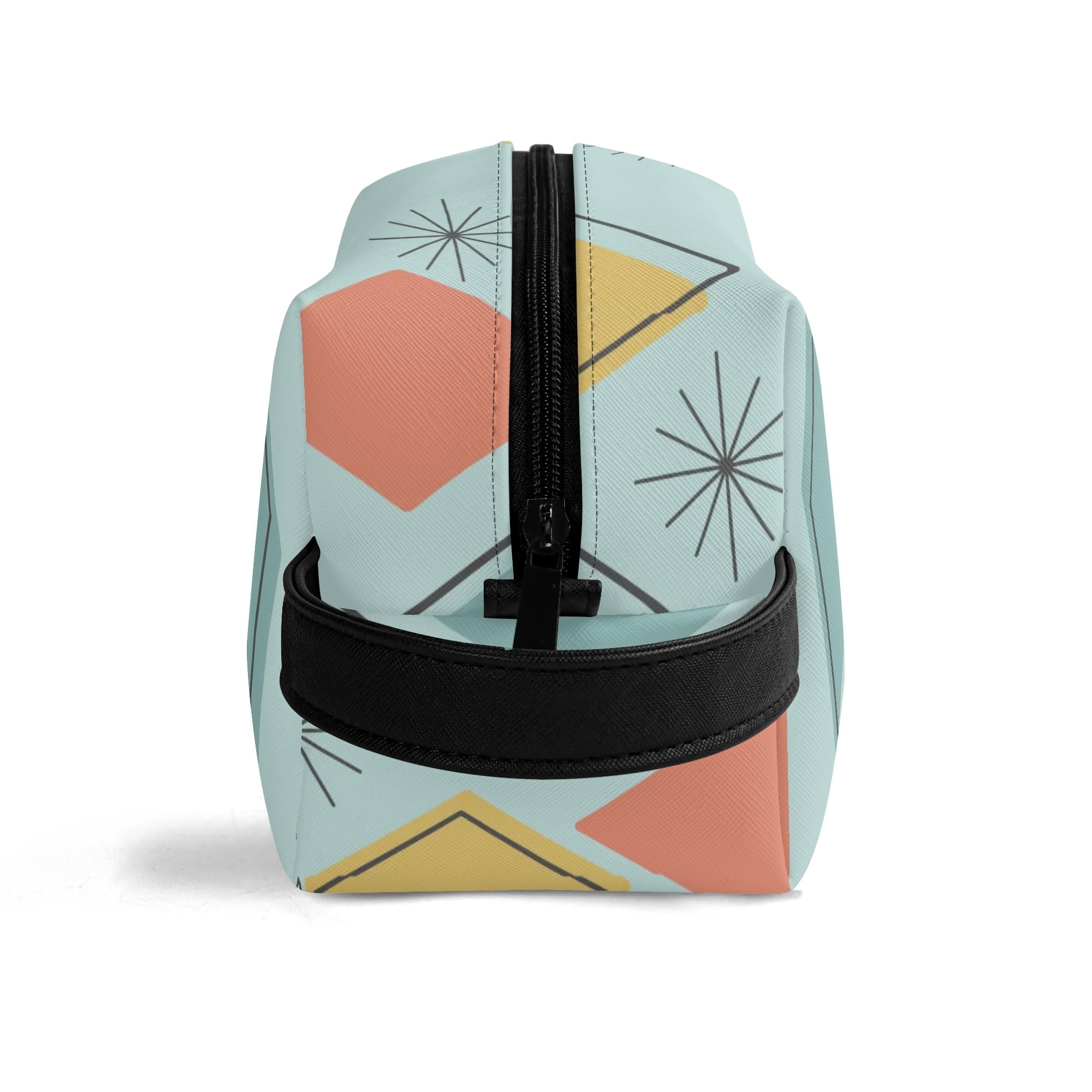 Kate McEnroe New York Mid Century Modern Geometric Toiletry Bag, Retro Travel OrganizerCosmetic &amp; Toiletry BagsYP7KD0ZW - 2