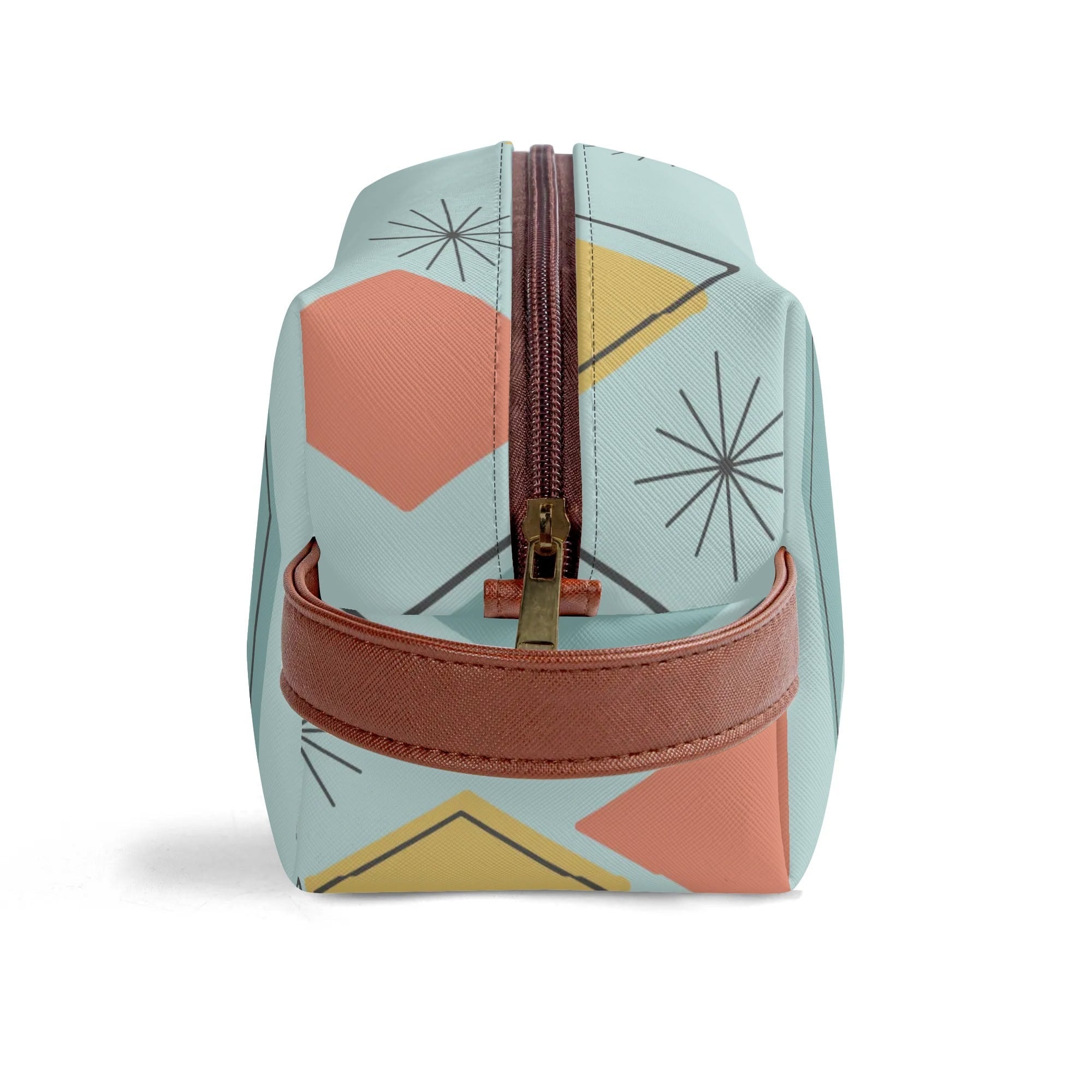 Kate McEnroe New York Mid Century Modern Geometric Toiletry Bag, Retro Travel OrganizerCosmetic &amp; Toiletry BagsYP7KD0ZW - 2