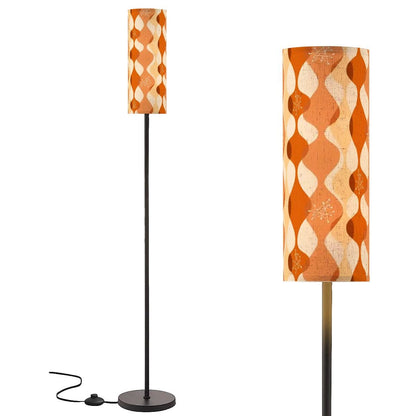 Kate McEnroe New York Mid Century Modern Geometric Tripod Floor Lamp, Retro 60s Drum ShadeSlim Floor LampsizGuiF01T1
