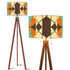 Kate McEnroe New York Mid Century Modern Geometric Tripod Floor Lamp, Retro 70s Diamond Accent LightingTripod Floor Lamps3yUYBAndLE