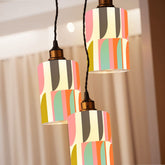 Kate McEnroe New York Mid Century Modern Glass Lamp Shade, 1950s Geometric Cylinder Light CoverLamp ShadesfGLNdDKeo7