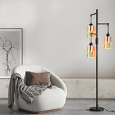 Kate McEnroe New York Mid Century Modern Glass Lamp Shade, 1950s Geometric Cylinder Light CoverLamp ShadesfGLNdDKeo7