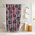 Kate McEnroe New York Mid Century Modern Googie Atomic Cat Eye Tiki Shower CurtainShower Curtains30060696866503718169