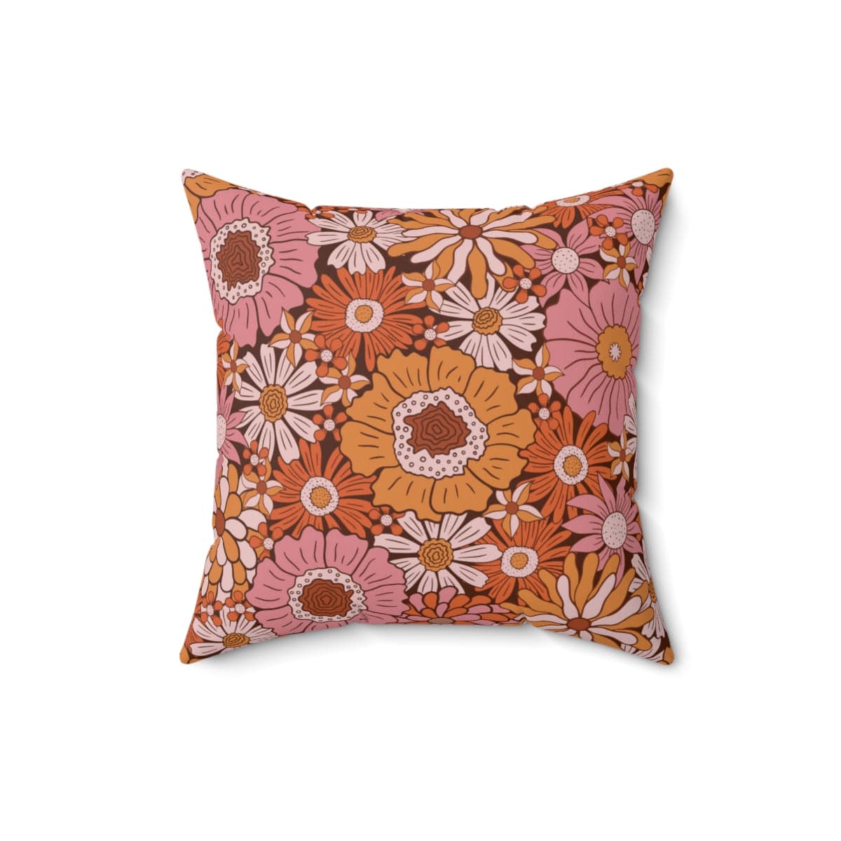 Kate McEnroe New York Mid Century Modern Groovy Floral Pillow Home Decor
