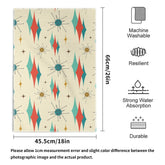 Kate McEnroe New York Mid Century Modern Hand Towels, Retro Starburst Atomic Cat Bath LinensHand TowelsWX17ZX7W-1