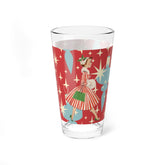 Kate McEnroe New York Mid Century Modern Holiday Pint Glass Retro Vintage Kitsch Christmas DrinkwarePint Glasses29597923709576499403