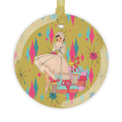 Kate McEnroe New York Mid Century Modern Kitsch Christmas Girl Ornament Retro 50s Holiday DecorOrnaments27889865819673200731