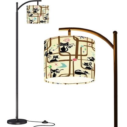 Kate McEnroe New York Mid Century Modern Kitschy Atomic Cat Geometric Arc Floor LampsArc Floor LampskLoVxgz5iE