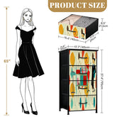 Kate McEnroe New York Mid Century Modern Kitschy Cocktail Party 4 Drawer Dresser StorageDressersKQibDlVBNT