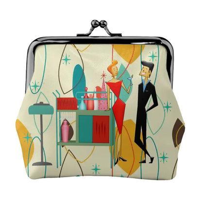 Kate McEnroe New York Mid Century Modern Kitschy Cocktail Party Coin Purse, Retro 50s Atomic Starburst WalletCoin PursesecmjZPTmhL