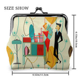 Kate McEnroe New York Mid Century Modern Kitschy Cocktail Party Coin Purse, Retro 50s Atomic Starburst WalletCoin PursesecmjZPTmhL