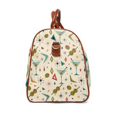 Kate McEnroe New York Mid Century Modern Martini Olive Duffle Bag, Retro Cocktail WeekenderDuffel Bags12295169788414308288