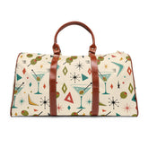 Kate McEnroe New York Mid Century Modern Martini Olive Duffle Bag, Retro Cocktail WeekenderDuffel Bags12295169788414308288