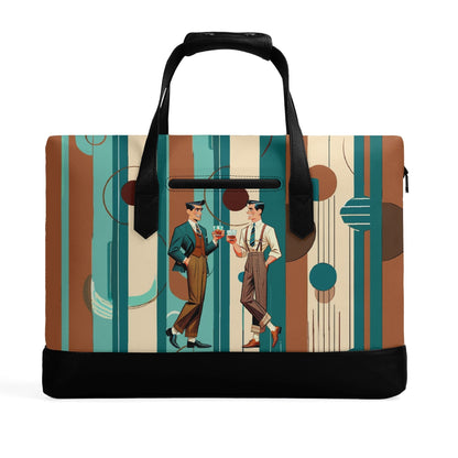 Kate McEnroe New York Mid Century Modern Men’s Briefcase, Retro Business Travel Bag, MCM Office CarryallBriefcasesW0Z17GZW - 1