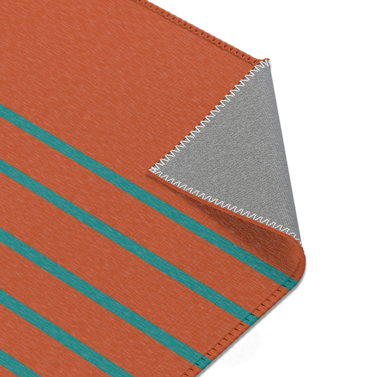 Kate McEnroe New York Mid Century Modern Minimalist Teal Stripe Area RugRugs22594218455940309675