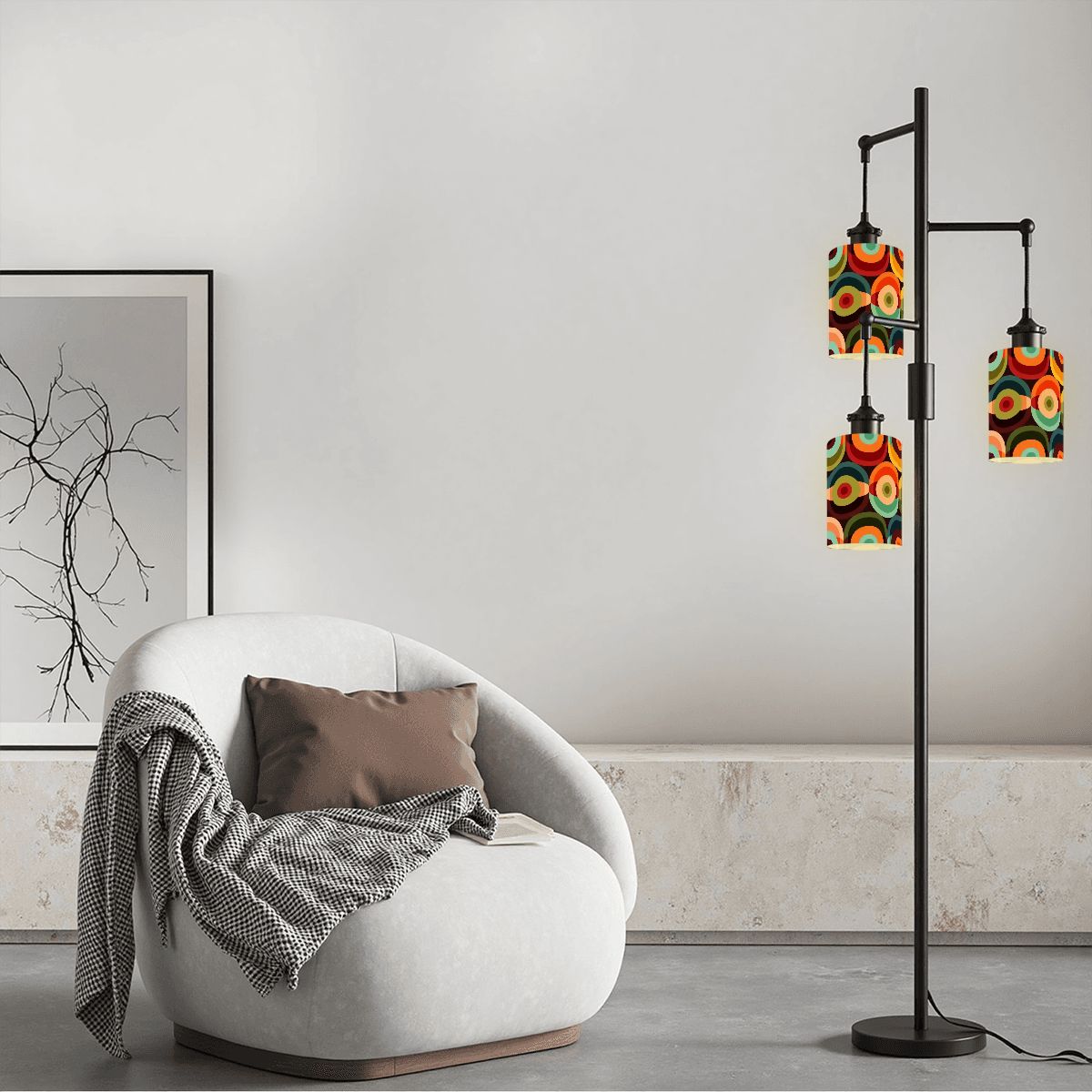 Kate McEnroe New York Mid Century Modern Orb Cylindrical Glass Lamp Shades Set of 3Lamp ShadesajhQNBUgHu