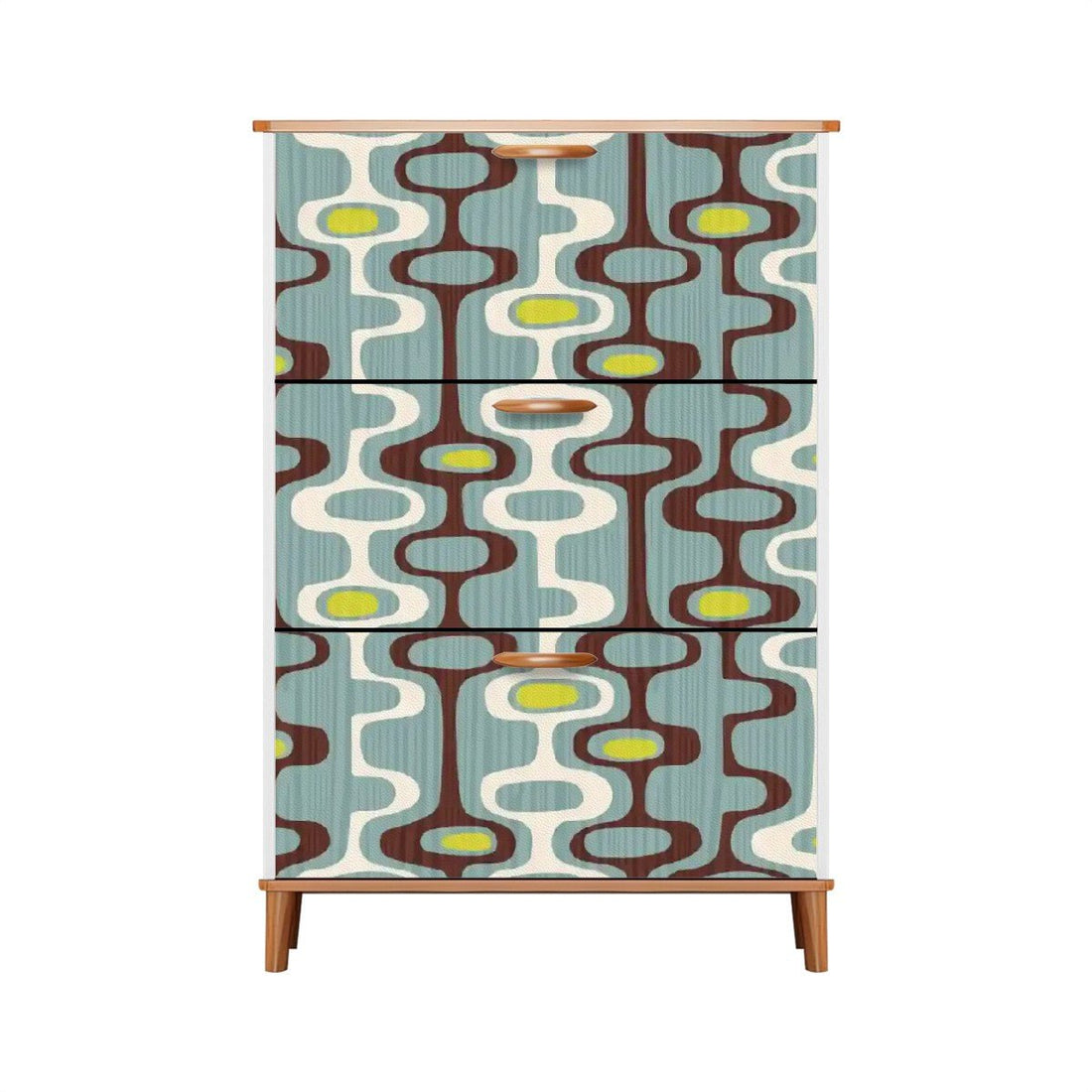 Kate McEnroe New York Mid Century Modern Orb Geometric Shoe Cabinet, Retro 60s Mod Storage AccentShoe StoragevzKi3ANvCP