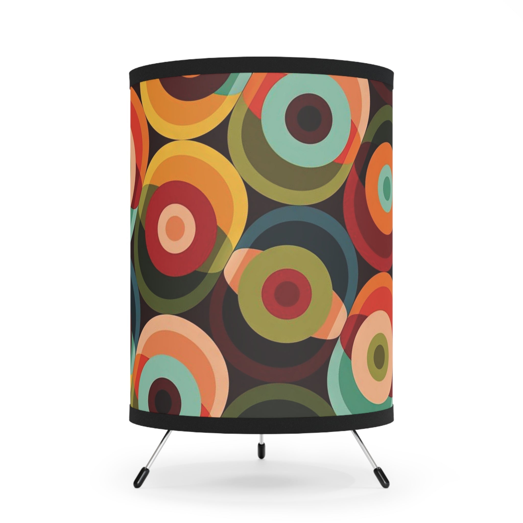 Kate McEnroe New York Mid Century Modern Orb Lamp, Retro 70s Accent LightingTable Lamps76119939769110762557