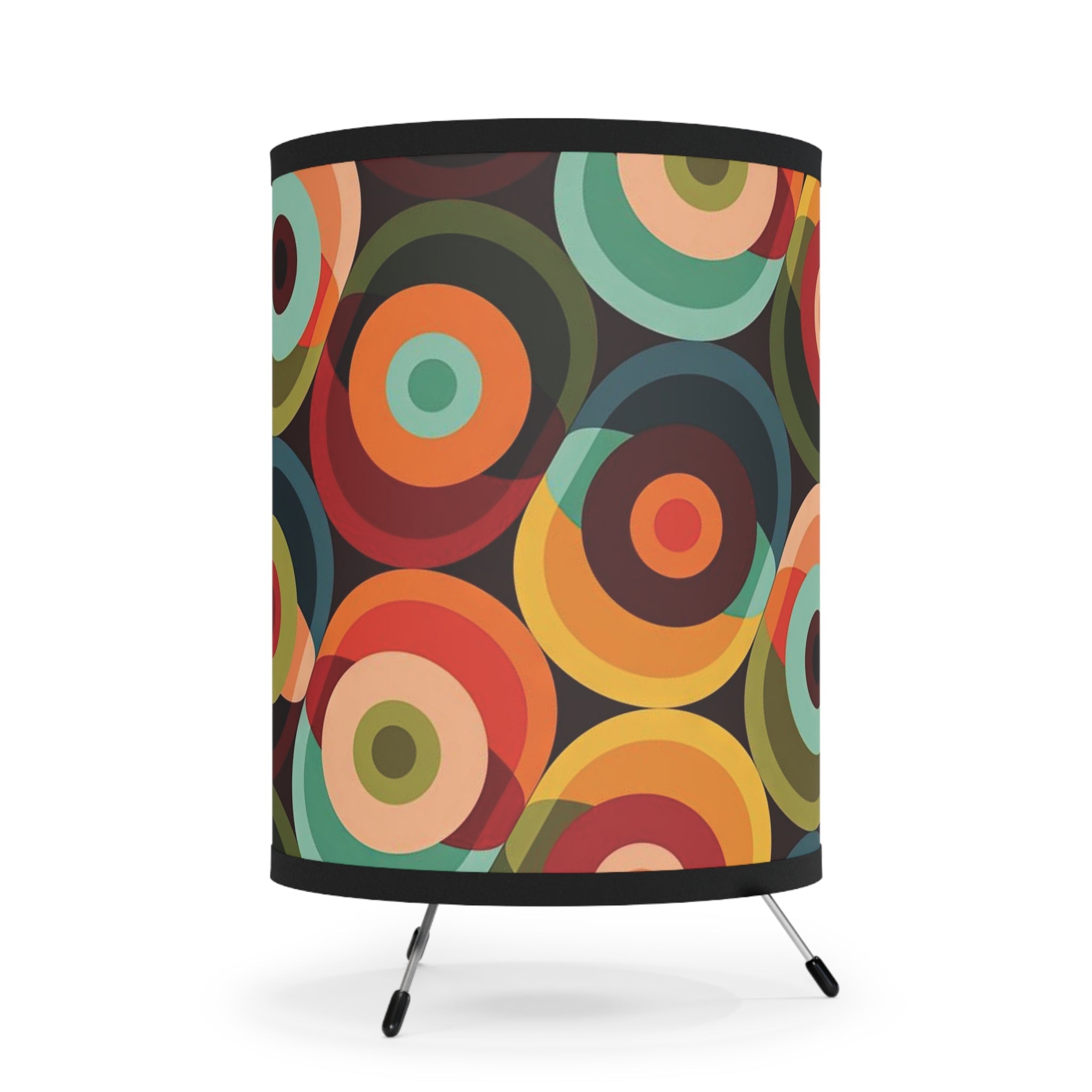 Kate McEnroe New York Mid Century Modern Orb Lamp, Retro 70s Accent LightingTable Lamps76119939769110762557