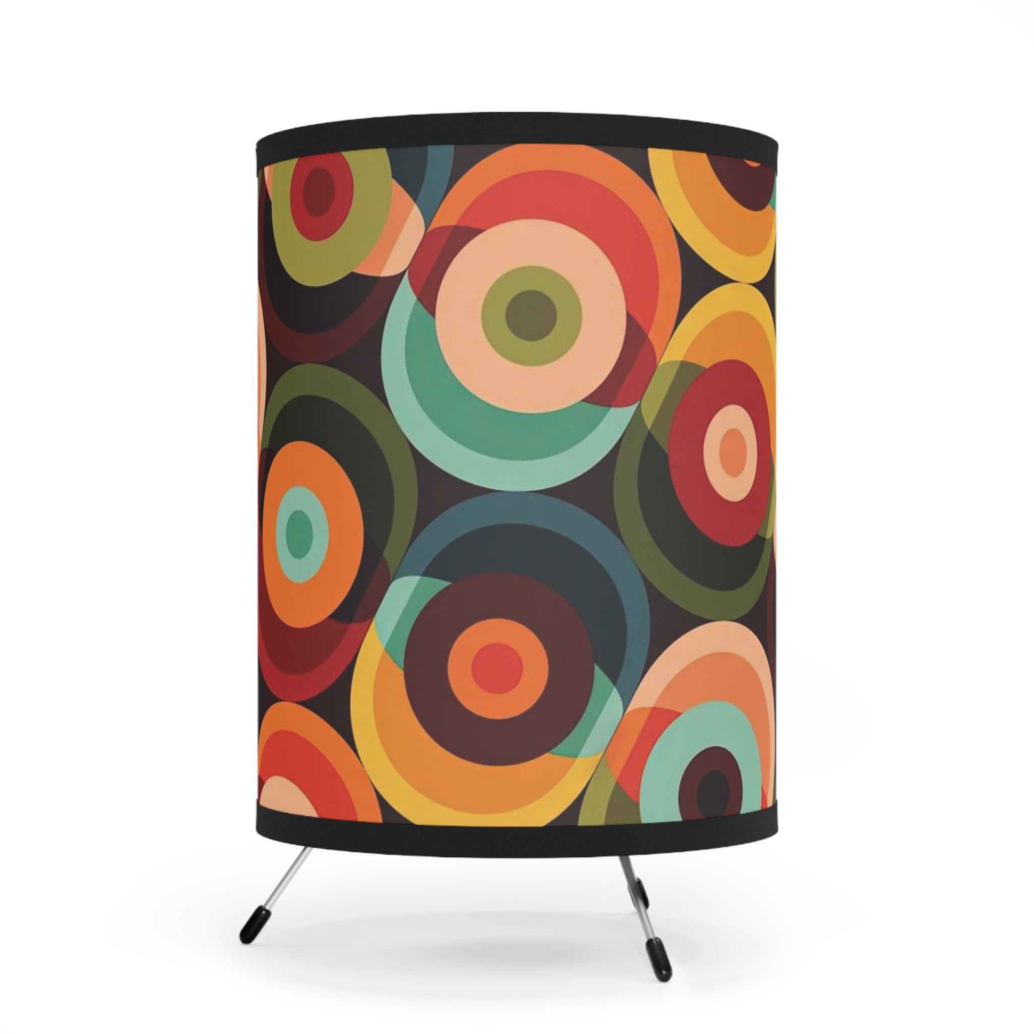 Kate McEnroe New York Mid Century Modern Orb Lamp, Retro 70s Accent LightingTable Lamps76119939769110762557