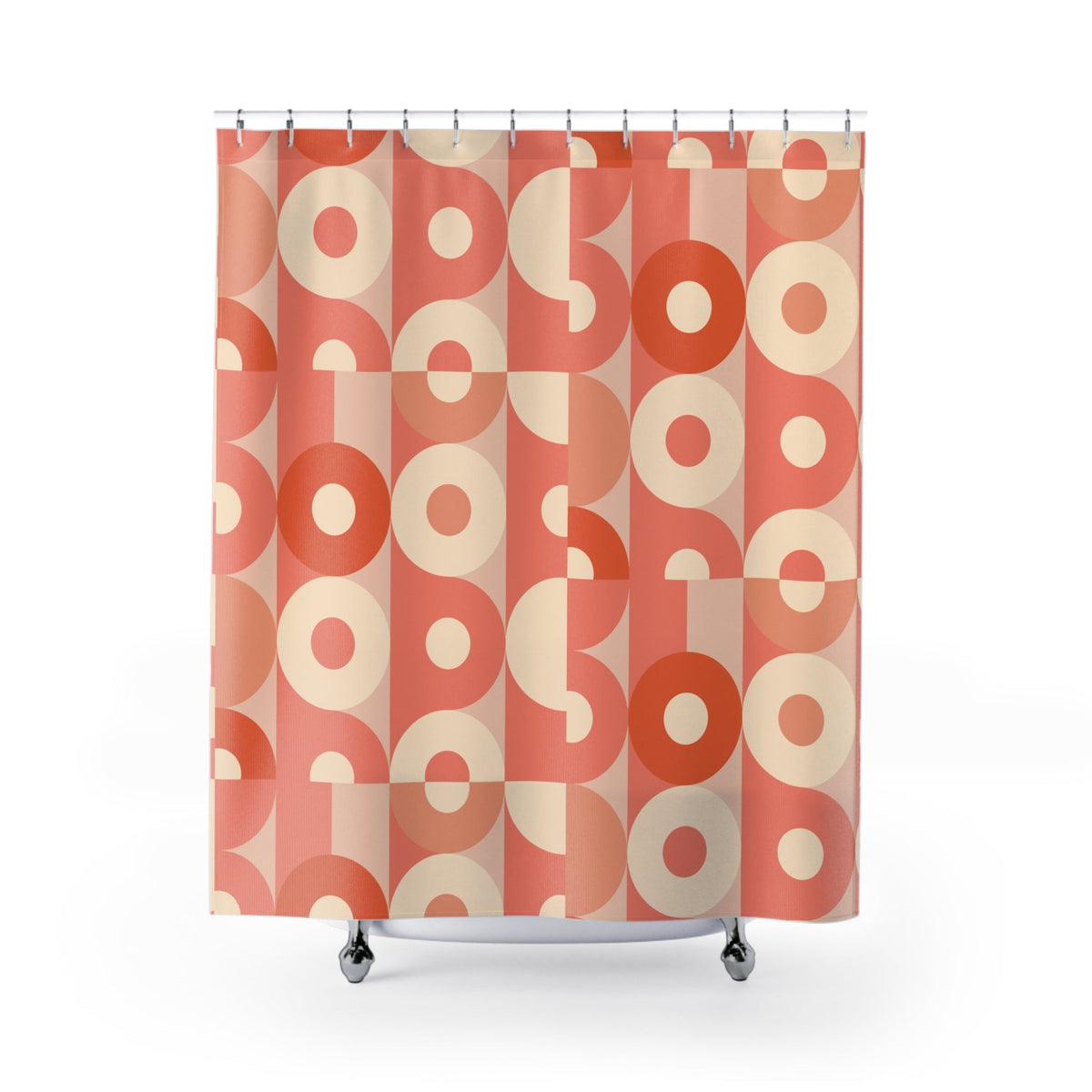 Kate McEnroe New York Mid Century Modern Orb Shower Curtain, Retro Mod Bathroom AccentShower Curtains31063428591943772325