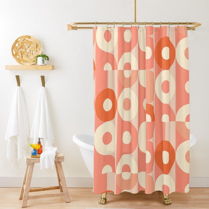 Kate McEnroe New York Mid Century Modern Orb Shower Curtain, Retro Mod Bathroom AccentShower Curtains31063428591943772325