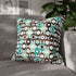 Kate McEnroe New York Mid Century Modern Orb Throw Pillow Cover, Retro Teal Brown 50s Style Cushion CoverThrow Pillow Covers16284728231973020114