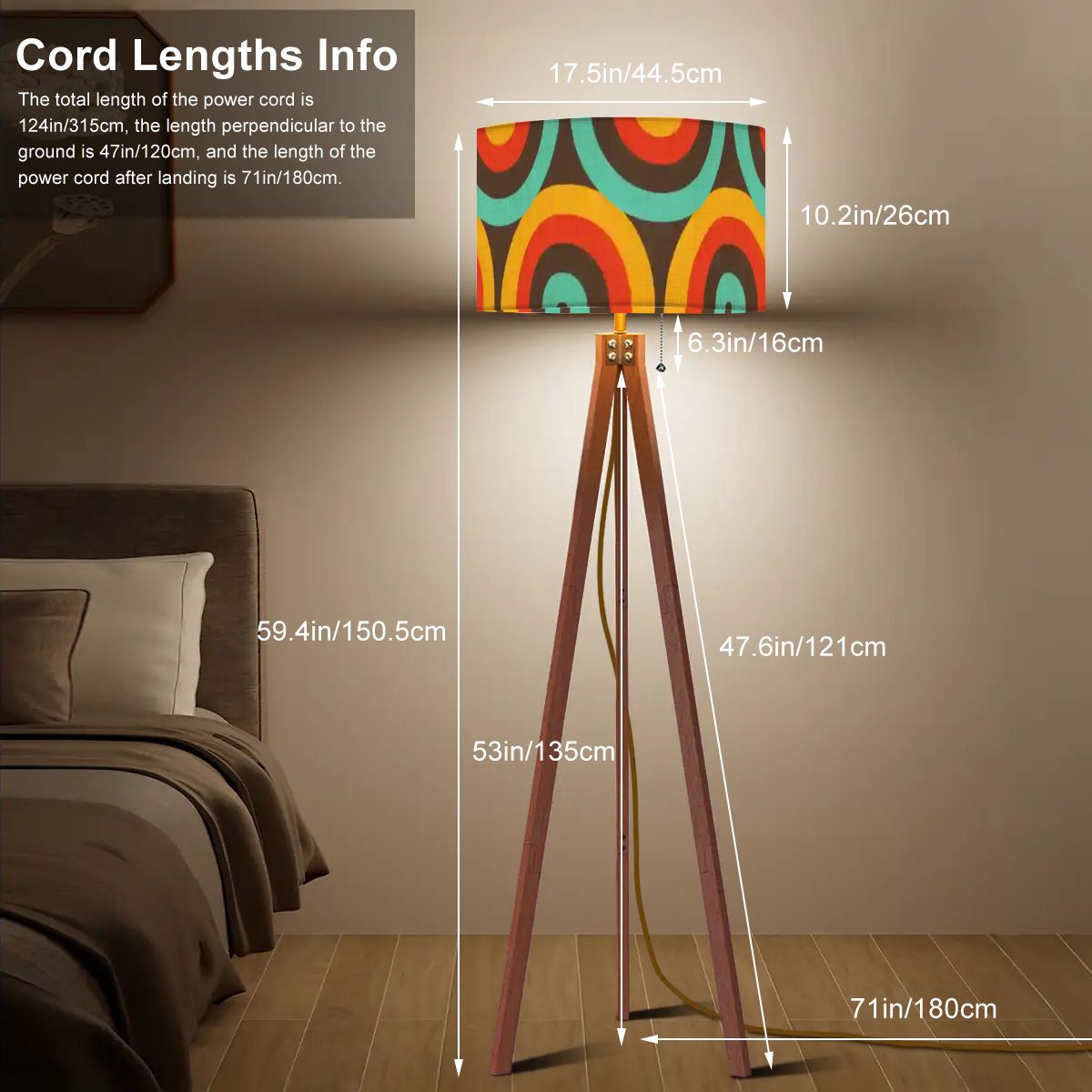 Kate McEnroe New York Mid Century Modern Orb Tripod Floor Lamp Retro 60s Geometric LightingTripod Floor LampsnOhyyPUMnR