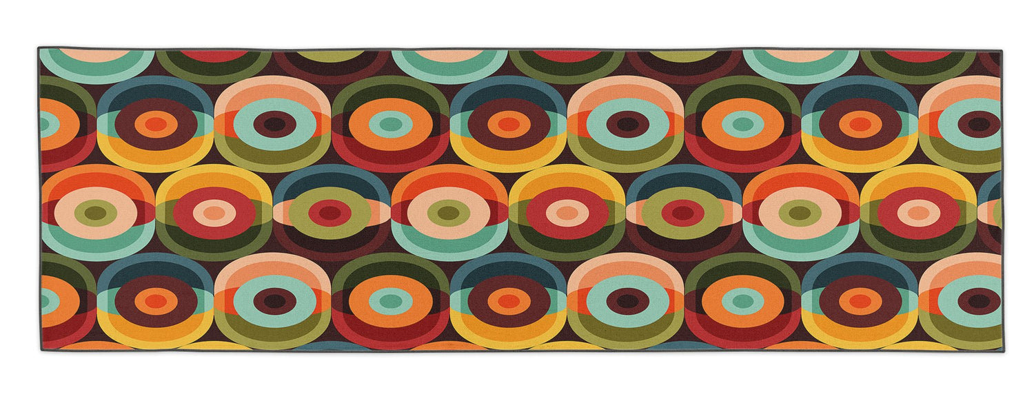 Kate McEnroe New York Mid Century Modern Orbs Retro Psychedelic Outdoor RugRugsKM1023 - IDR - 501005 - 93597