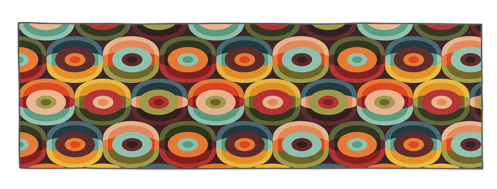 Kate McEnroe New York Mid Century Modern Orbs Retro Psychedelic Outdoor RugRugsKM1023 - IDR - 501005 - 93597