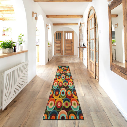 Kate McEnroe New York Mid Century Modern Orbs Retro Psychedelic Outdoor RugRugsKM1023 - IDR - 501005 - 93597