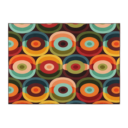 Kate McEnroe New York Mid Century Modern Orbs Retro Psychedelic Outdoor RugRugsKM1023 - IDR - 501005 - 93597