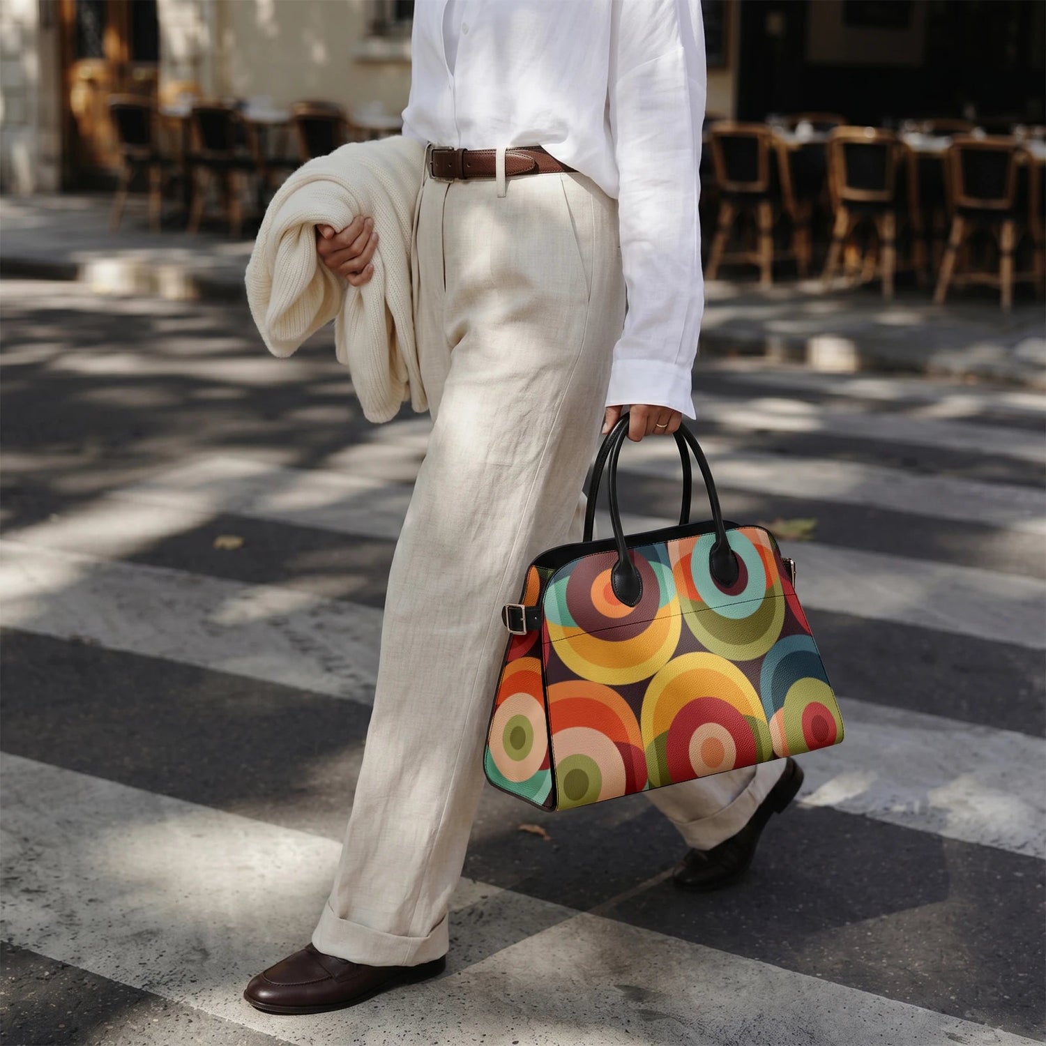 Kate McEnroe New York Mid Century Modern Orbs Satchel Retro Geometric HandbagHandbags9hl2gcmn_001