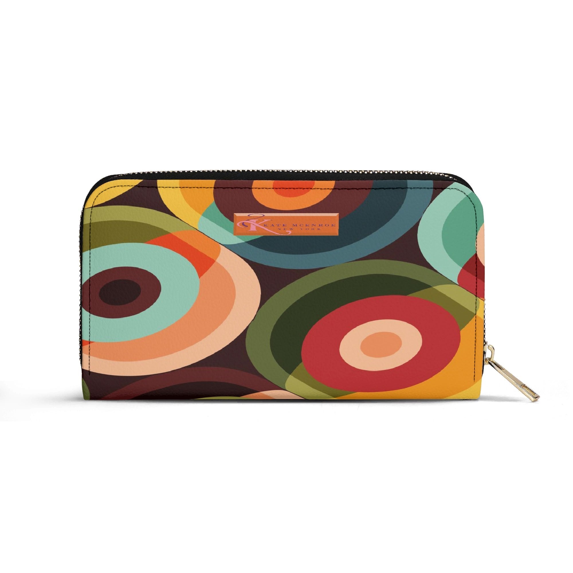 Kate McEnroe New York Mid Century Modern Orbs Wallet, Retro Groovy ClutchWalletsNM68189W-1