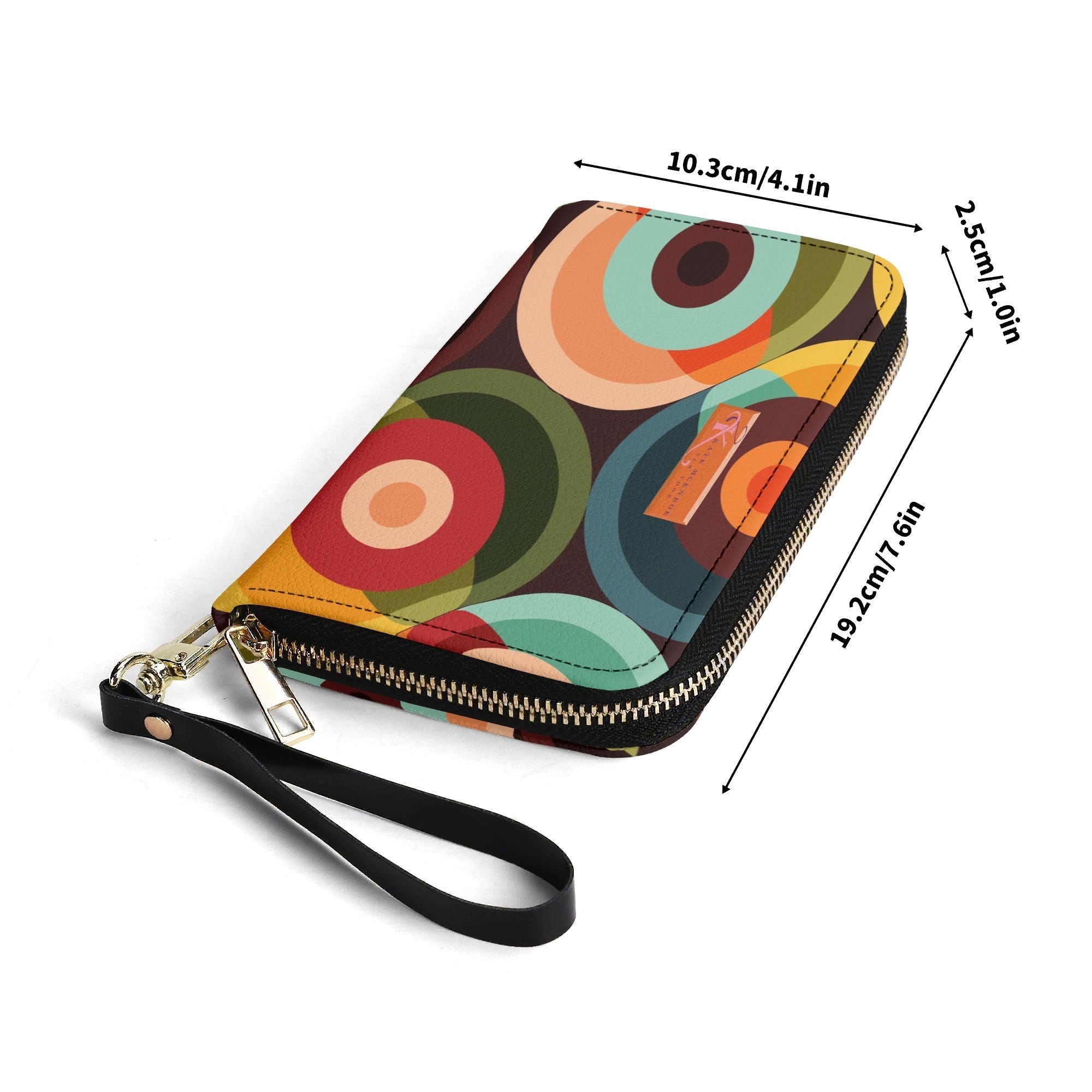 Kate McEnroe New York Mid Century Modern Orbs Wallet, Retro Groovy ClutchWalletsNM68189W-1