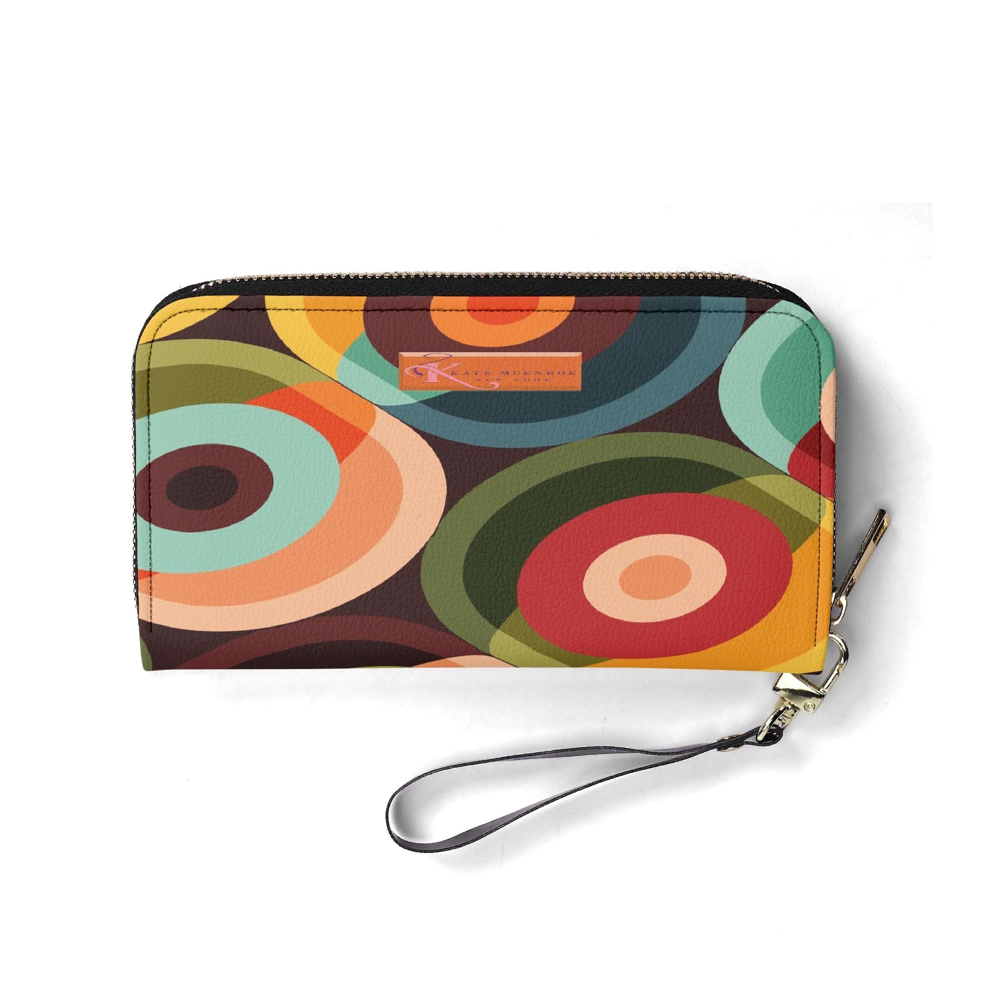 Kate McEnroe New York Mid Century Modern Orbs Wallet, Retro Groovy ClutchWalletsNM68189W-2