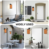 Kate McEnroe New York Mid Century Modern Outdoor Wall Sconce, Retro Mod Orange Orb Porch Light, 1960s Style Exterior LanternOutdoor Wall Lightsoo9YBI8zJ4