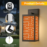 Kate McEnroe New York Mid Century Modern Outdoor Wall Sconce, Retro Mod Orange Orb Porch Light, 1960s Style Exterior LanternOutdoor Wall Lightsoo9YBI8zJ4