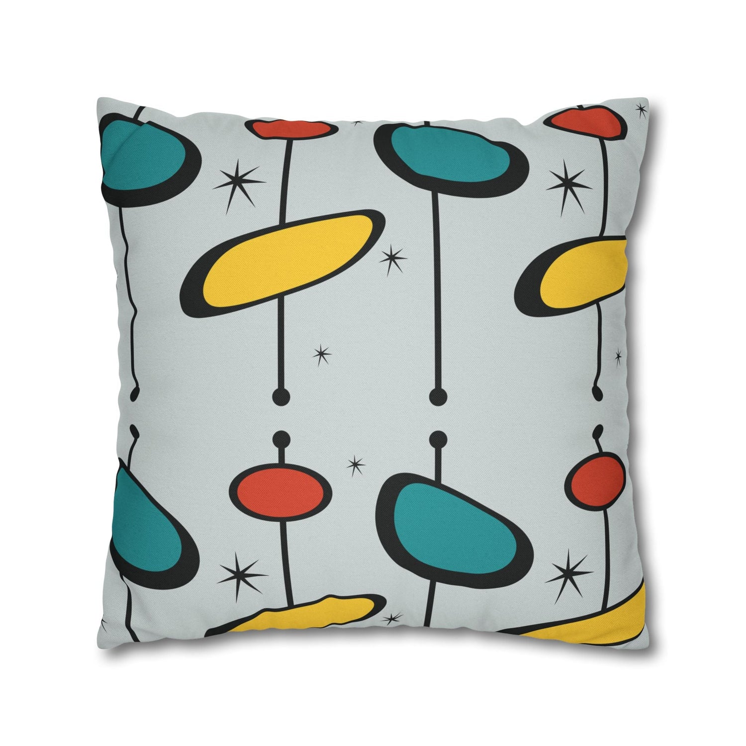 Kate McEnroe New York Mid Century Modern Pillow Cover, Retro Atomic Starburst Throw PillowcaseThrow Pillow Covers11615434275267895731