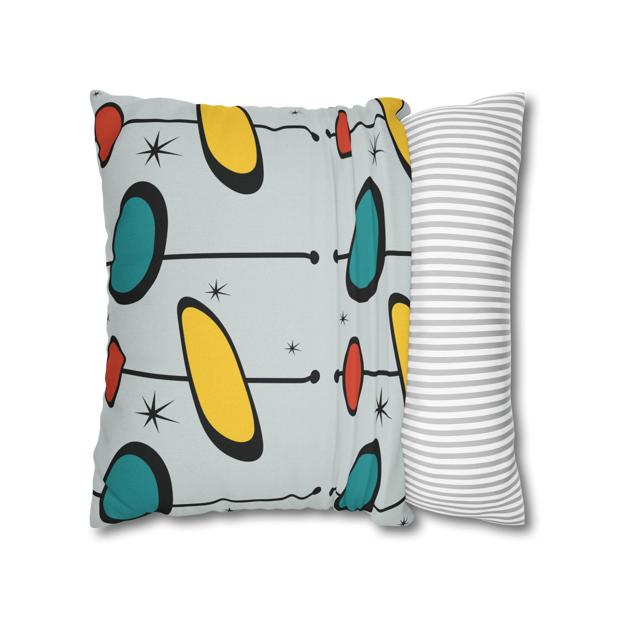 Kate McEnroe New York Mid Century Modern Pillow Cover, Retro Atomic Starburst Throw PillowcaseThrow Pillow Covers11615434275267895731