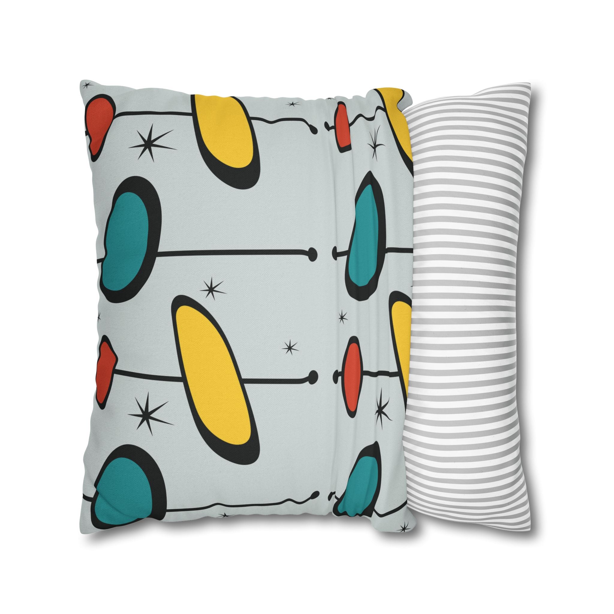 Kate McEnroe New York Mid Century Modern Pillow Cover, Retro Atomic Starburst Throw PillowcaseThrow Pillow Covers11615434275267895731