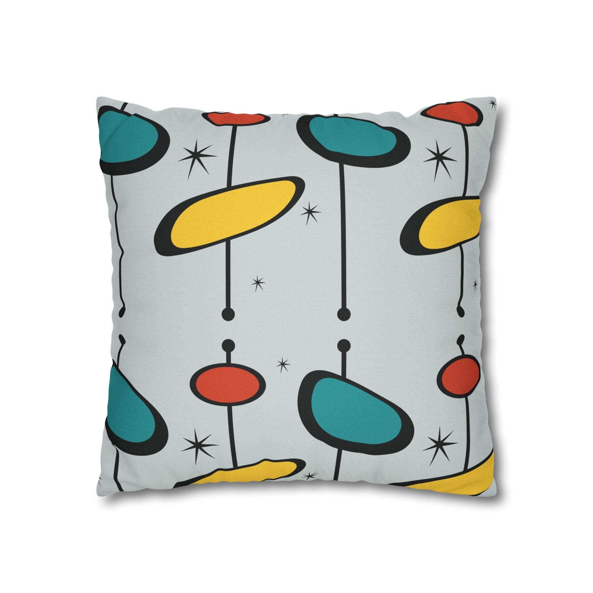 Kate McEnroe New York Mid Century Modern Pillow Cover, Retro Atomic Starburst Throw PillowcaseThrow Pillow Covers11615434275267895731