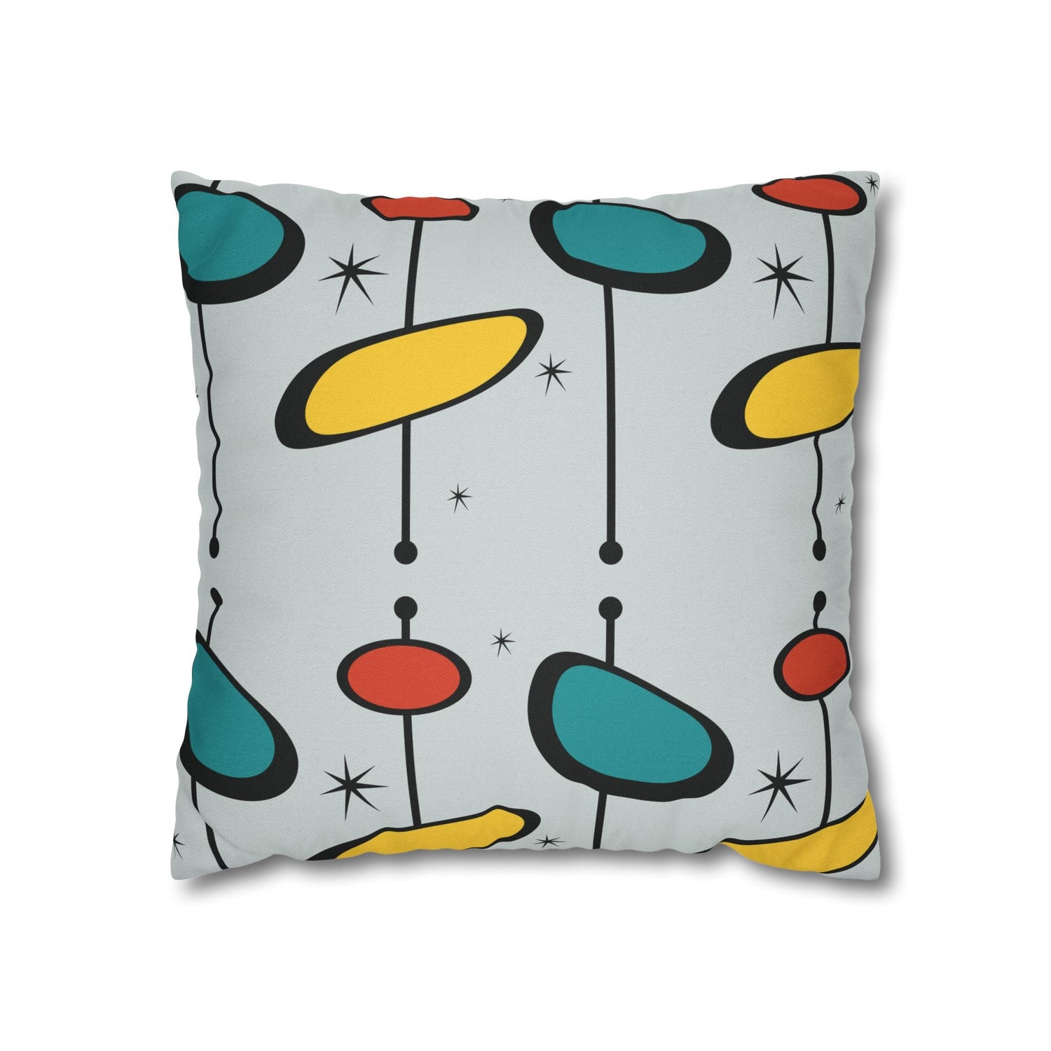 Kate McEnroe New York Mid Century Modern Pillow Cover, Retro Atomic Starburst Throw PillowcaseThrow Pillow Covers24956774352795691905