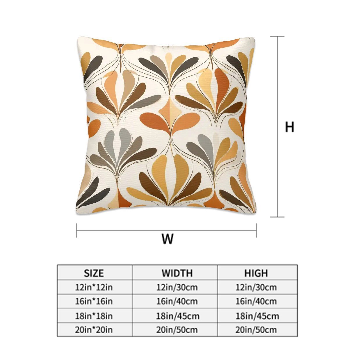Kate McEnroe New York Mid Century Modern Pillow Covers Set of 2, Retro Danish Floral Fall Accent CushionsThrow Pillow CoversgT4STtLF0A