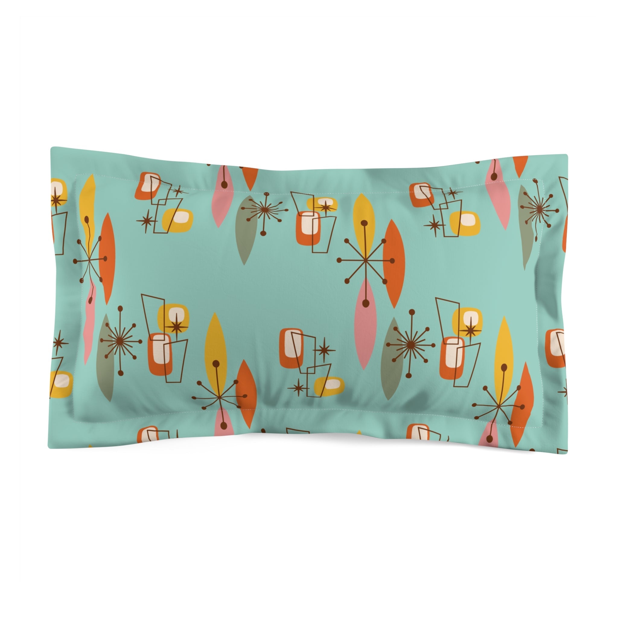 Kate McEnroe New York Mid Century Modern Pillow Sham, Atomic Boomerang Cushion Cover, Retro Home AccentPillow Shams26216652039524701943