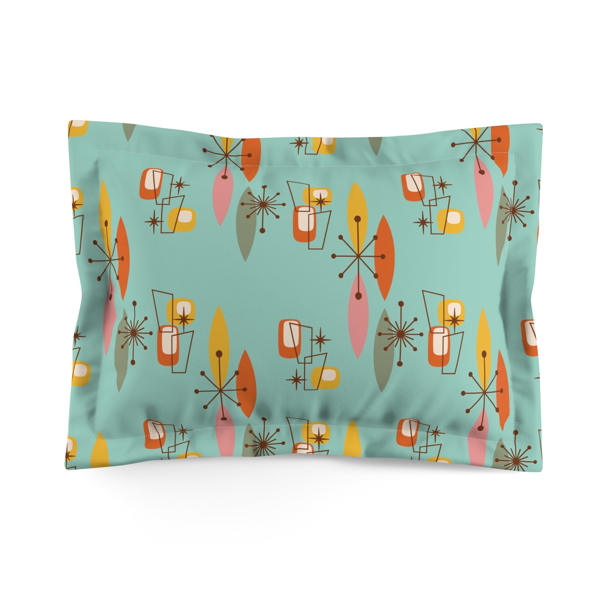 Kate McEnroe New York Mid Century Modern Pillow Sham, Atomic Boomerang Cushion Cover, Retro Home AccentPillow Shams45533398266704104865